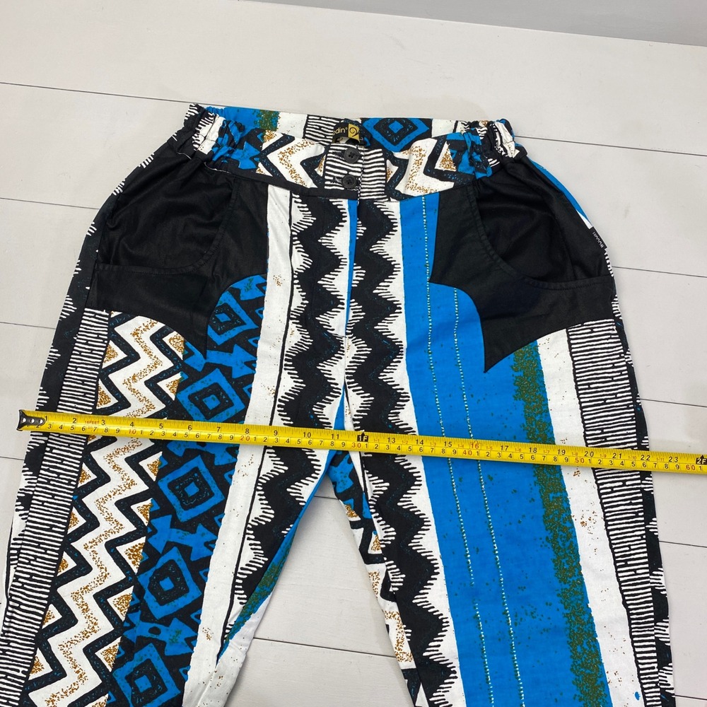 Woodin Mixed Print Tribal Geometric Pants Womens Large Western Whacky Rodeo - Picture 15 of 16